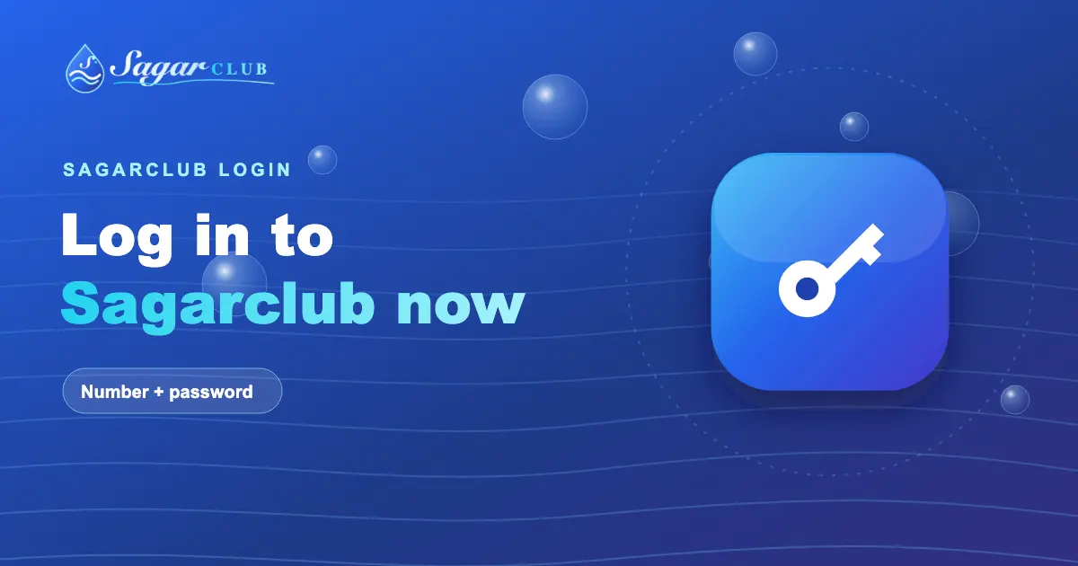 Sagarclub login, step by step